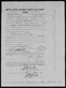 George Davis Long Enlistment Papers