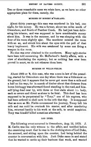 Murders of McFarland and Fields, History of Daviess County