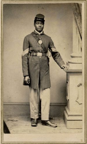 Pvt. Abram Garvin, Company F, 108th U.S. Colored Infantry