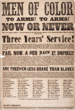 Men of Color, to Arms! Recruiting Poster